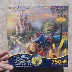 Thomas Kinkade Disney Dreams Puzzle - Blue and Gold Enchantment